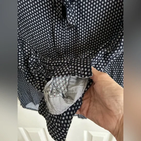 ✌️4 for $20✌️ Saint James neck tie blouse - Picture 5 of 15